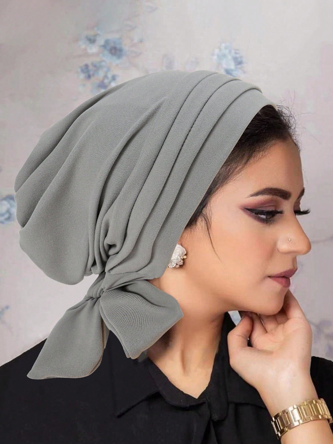 حجاب توربان رأس مسلمة نسائي بيني، غطاء رأس لفقدان الشعر من النساء، توربان بندانة شيمو، قبعة بيني للرأس، توربان موجار