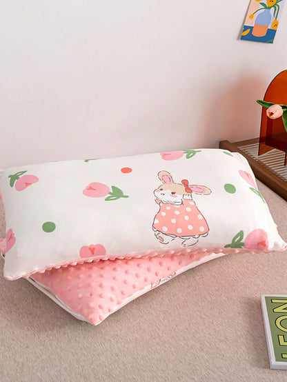 وسادة أطفال قطعة واحدة، طقم كيس وسادة بنمط كرتوني