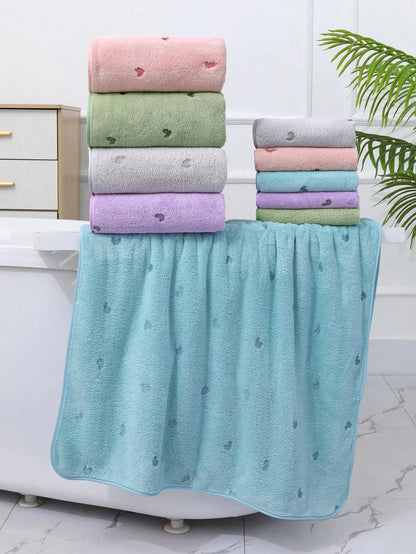 منشفة صغيرة بشكل القلب المصنوعة من قطن الكورال الناعم والماصة للماء، مثالية للاستخدام في الحمامات والصالات الرياضية والفنادق والاستخدام اليومي. هدية مثالية لعيد الأم و