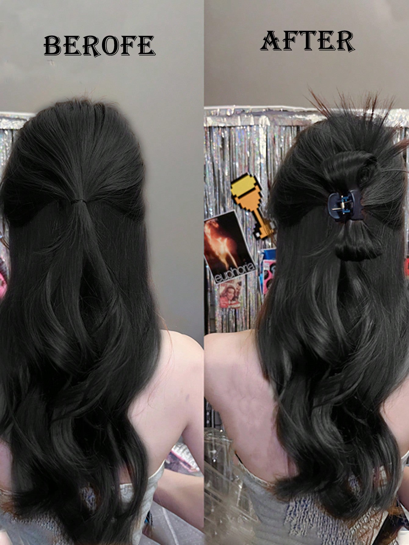 مشبك العقدة فوضوية لتمديد الشعر للنساء مشبك العقدة للإكسسوارات الشعرية