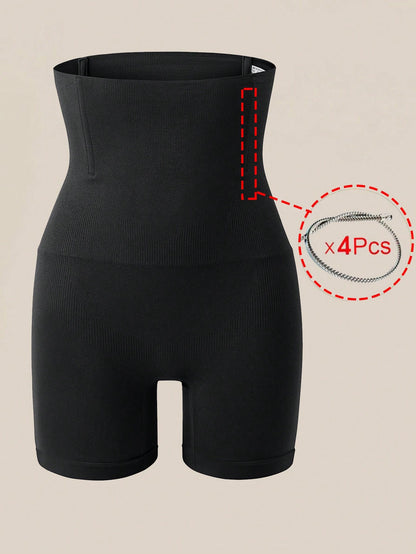 بنطلون داخلي شكل جسم مشكل عالي الخصر 2 قطعة، سيطرة على البطن، بطن مسطح، رافع أرداف وورك، ملابس داخلية مشكلة خالية من الحواف، ملابس داخلية مشكلة