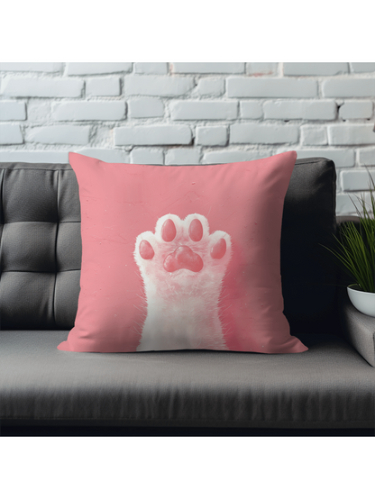 غطاء وسادة بنمط كف قطة