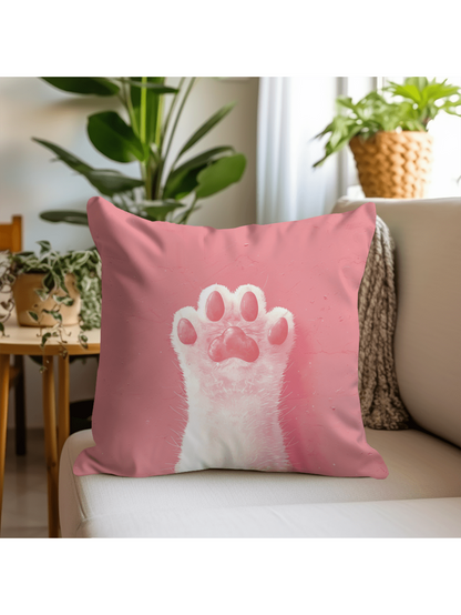 غطاء وسادة بنمط كف قطة