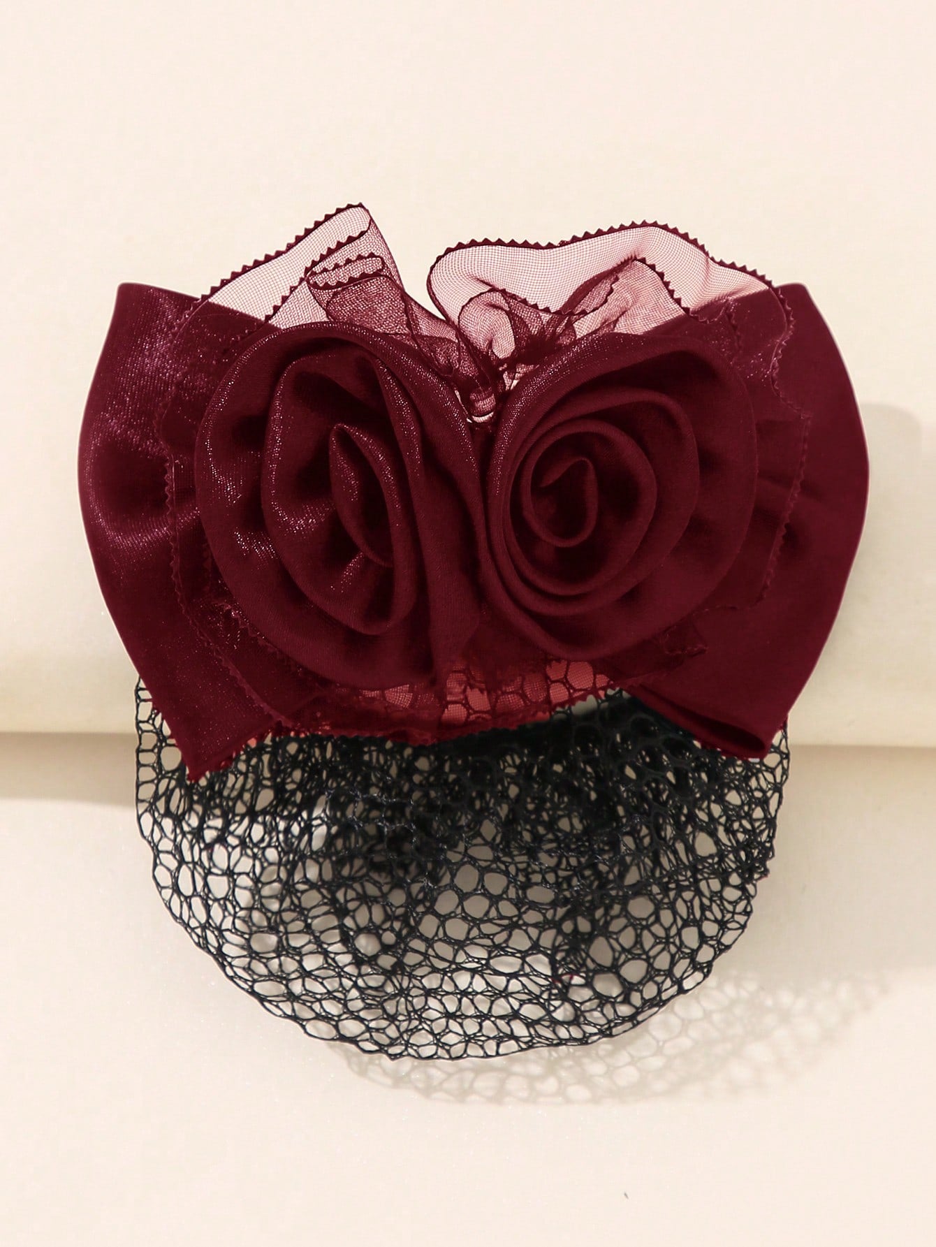 شبكة شريط أزهار بتصميم عقدة للشعر قطعة واحدة