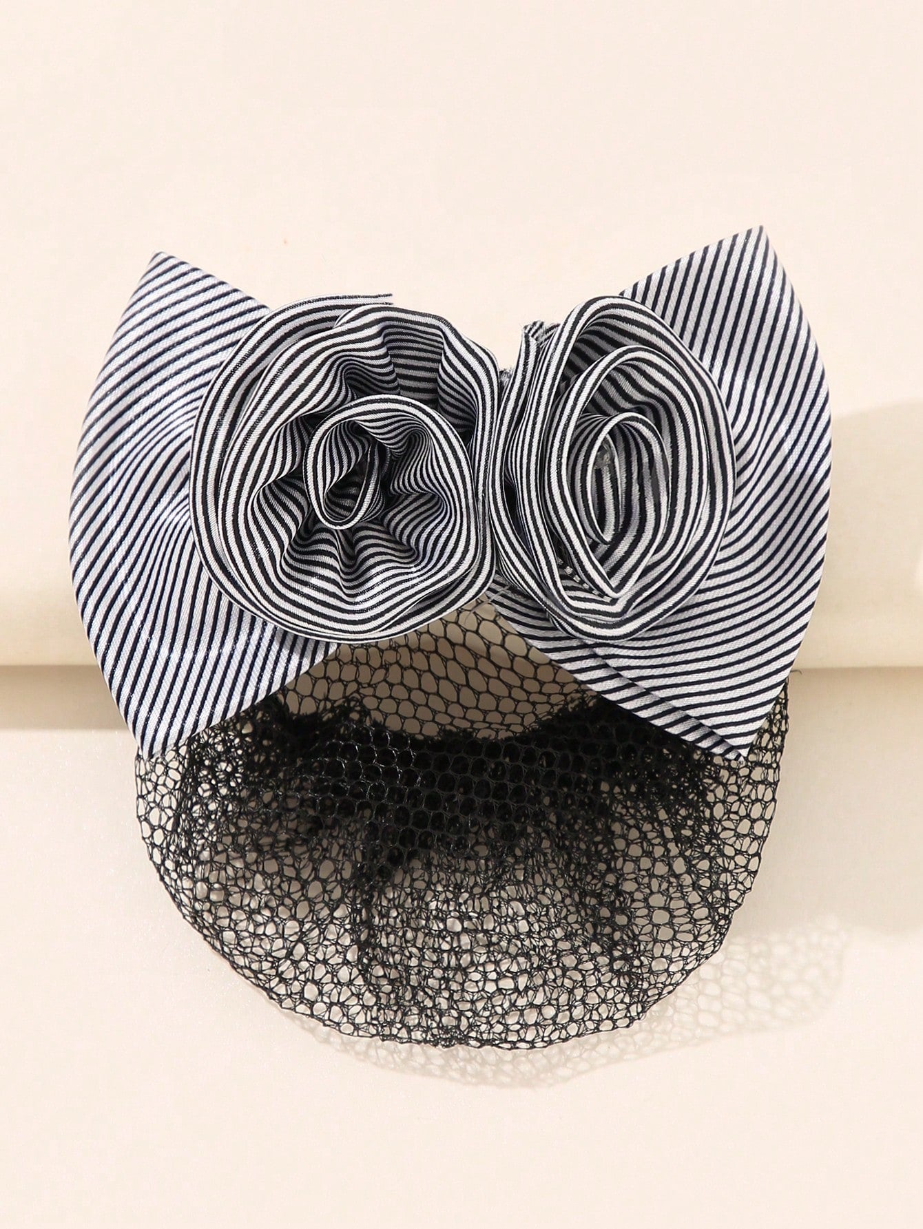 شبكة شريط أزهار بتصميم عقدة للشعر قطعة واحدة