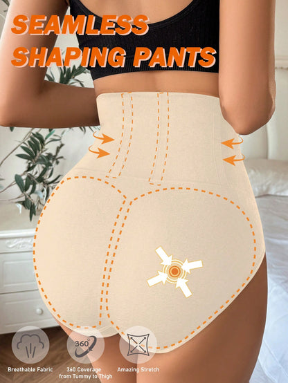 ملابس داخلية نسائية مثيرة بخصر عال وثلاثية الأشكال دون خياطة للتشكيل