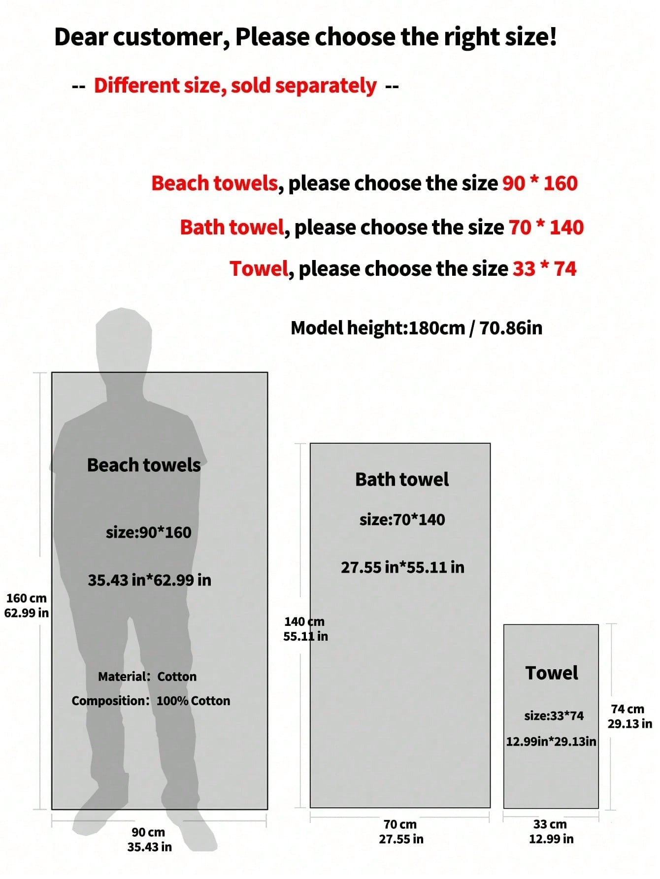 منشفة ذات حافة من الساتان بلون متماسك قطعة واحدة/منشفة حمام، منشفة وجه/منشفة حمام ماصة ناعمة، مناسبة للحمام وحمام السباحة والشاطئ، أحجام مختلفة تباع بشكل منفصل