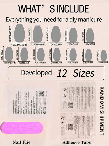 الأظافر المستديرة بشكل لوزي