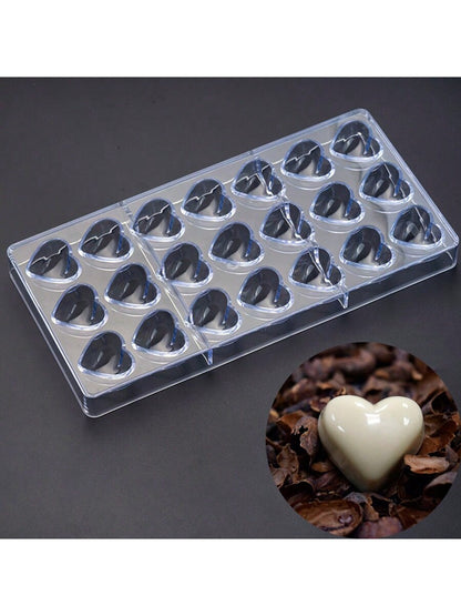 قوالب الشوكولاتة من 28 نمطًا بأشكال القلوب والمربعات، أدوات الخبز المناسبة لصنع الشوكولاتة الطبيعية والحلويات المنزلية، الأدوات المطبخية