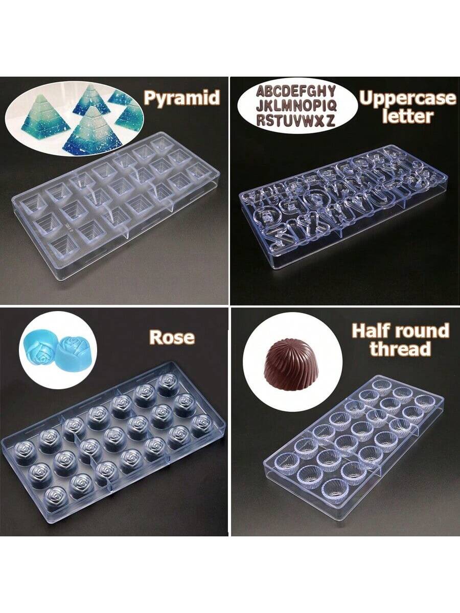 قوالب الشوكولاتة من 28 نمطًا بأشكال القلوب والمربعات، أدوات الخبز المناسبة لصنع الشوكولاتة الطبيعية والحلويات المنزلية، الأدوات المطبخية