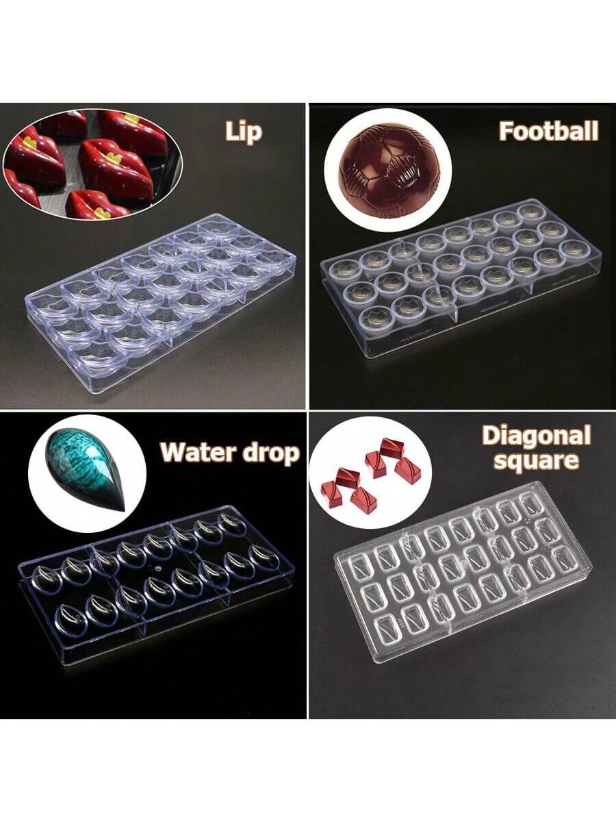 قوالب الشوكولاتة من 28 نمطًا بأشكال القلوب والمربعات، أدوات الخبز المناسبة لصنع الشوكولاتة الطبيعية والحلويات المنزلية، الأدوات المطبخية