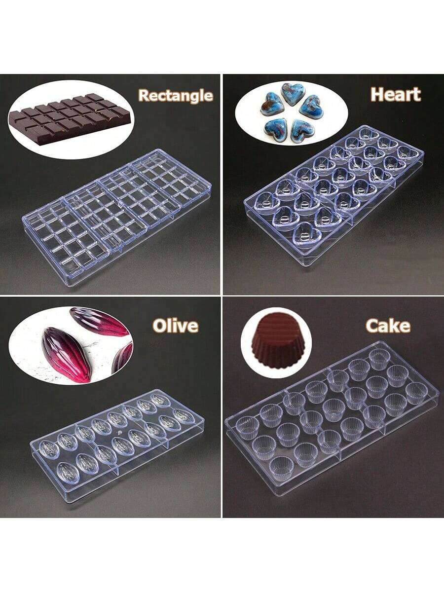 قوالب الشوكولاتة من 28 نمطًا بأشكال القلوب والمربعات، أدوات الخبز المناسبة لصنع الشوكولاتة الطبيعية والحلويات المنزلية، الأدوات المطبخية