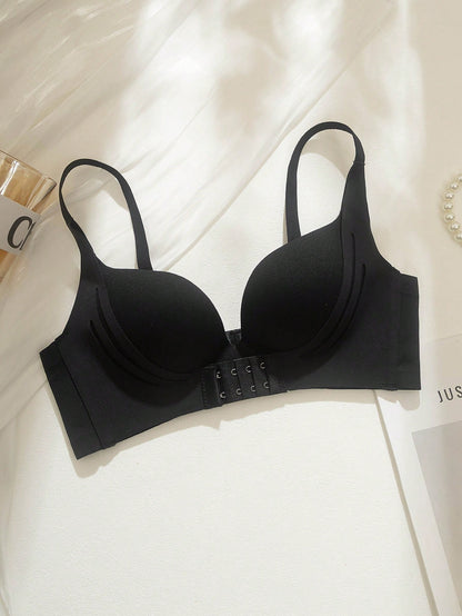 حمالة صدر بتأثير رفع قوي باللون الأحادي للنساء