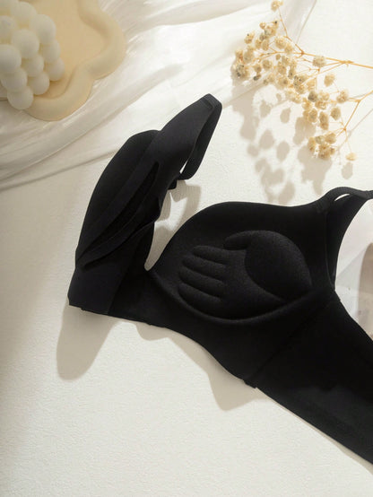 حمالة صدر بتأثير رفع قوي باللون الأحادي للنساء