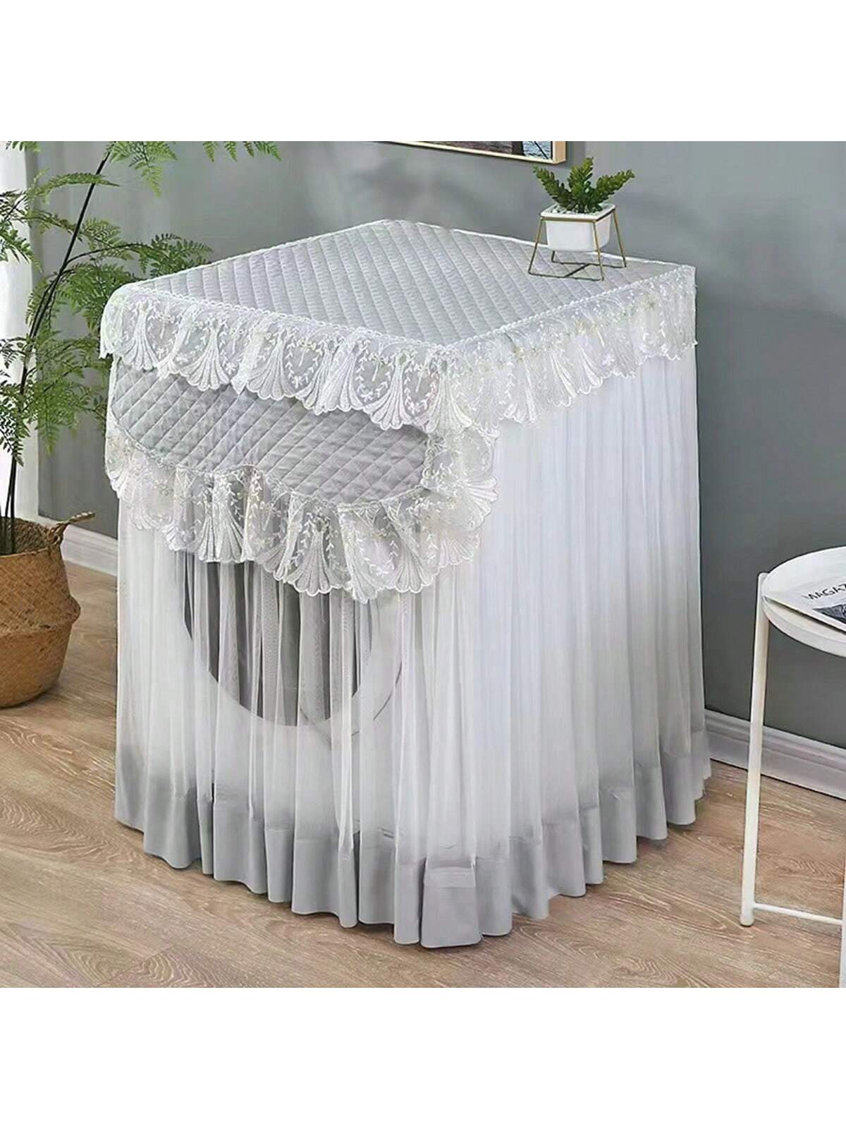 قطعة واحدة من غطاء ماكينة الغسيل المزين بالدانتيل