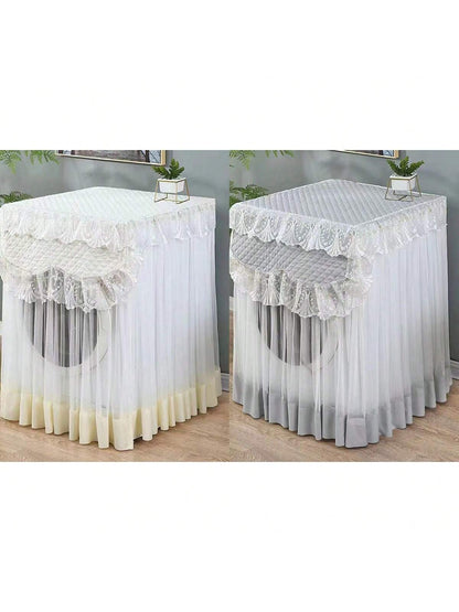 قطعة واحدة من غطاء ماكينة الغسيل المزين بالدانتيل