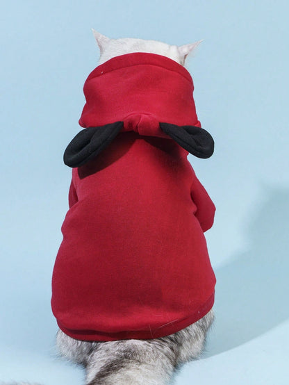 هودي بتصميم ذو ثنيات لطيفة للحيوانات