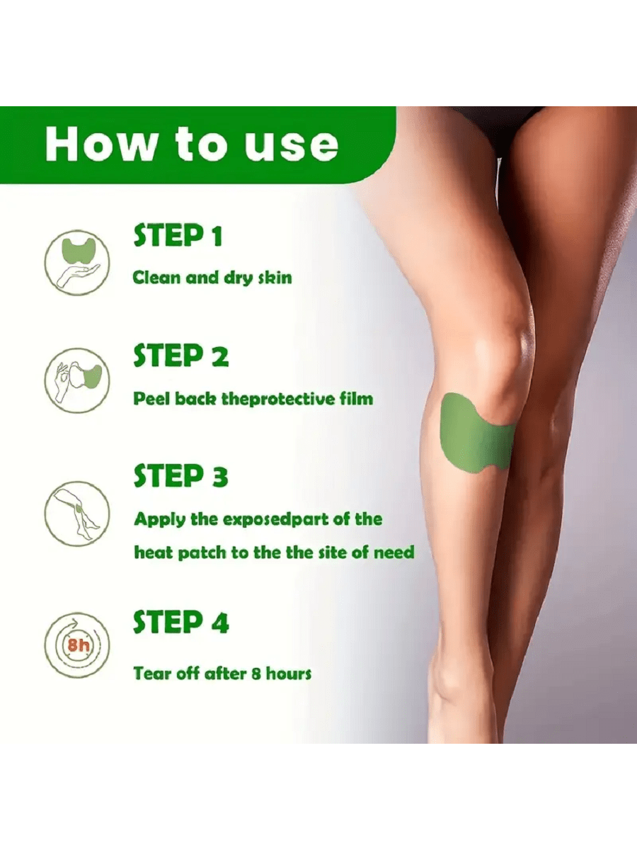 رقعة الشيح للركبة ، رقعة الشيح للركبة ، الظهر ، الرقبة ، الكتف ، رقعة الشيح الساخنة