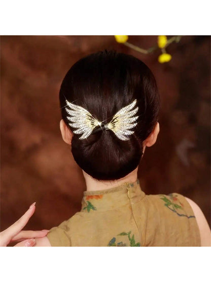 مشبك شعر مزين بحجر الراين اللامع العتيق، شركة مصنعة لإكسسوارات الشعر النسائية الأنيقة للاستخدام اليومي