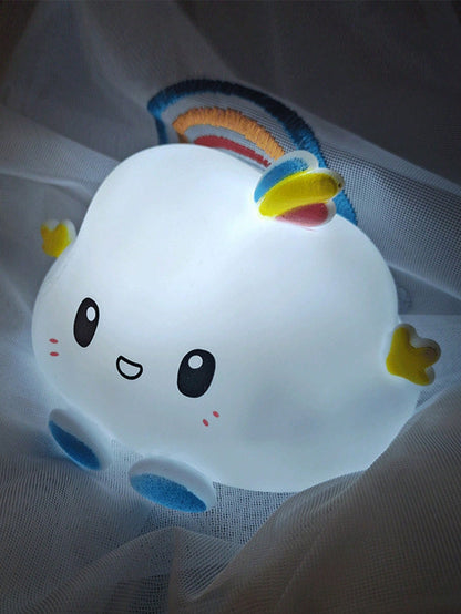 مصباح بشكل سحابة قطعة واحدة ، زينة جذابة لغرفة نوم الأطفال ، يمكن استخدامه كرفيق للنوم أو ضوء ليلي. الإضاءة اللطيفة لا تؤذي العينين ، مناسبة للرضاعة الطبيعية في الليل. زينة لغرف الأطفال وملحقاتها