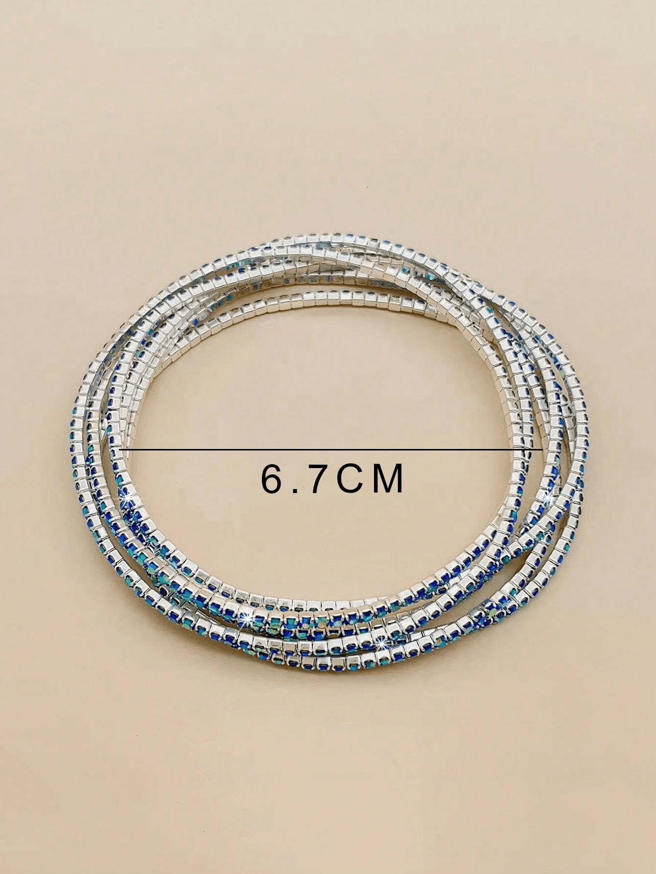 سوار كاحل فائق الدقة مرصع بحجر الراين اللون ال AB ومرن، أنيق ورائع لحفلات الشاطئ والتجمعات