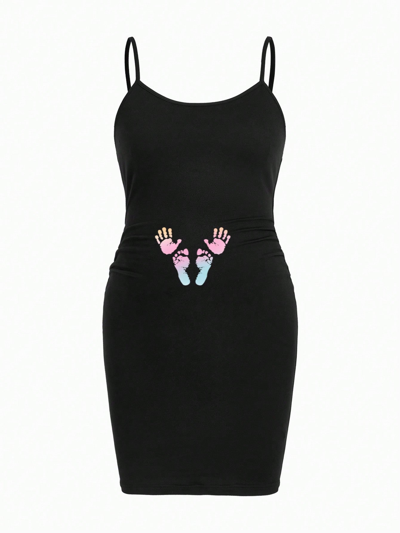 فستان وسط سوسبندر للحمل بسيط وعارض، صيفي