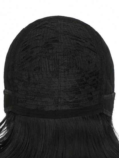 شعر مستعار اصطناعي متعدد الاستخدامات للتنكر بأشكال الأنمي، تصميم شعر أسود قصير بتجعيدات للأعلى، شعر مستعار كامل للتنكر في المهرجانات والأعياد والاحتفالات