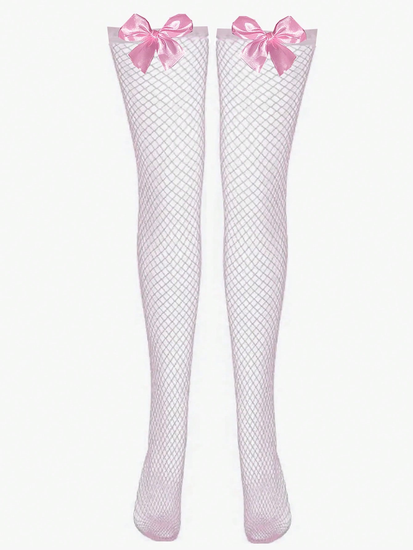 جوارب طويلة للنساء مزينة بالقوس الجذاب