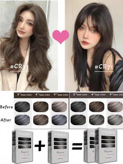 صبغة شمعية للشعر خالية من المبيض، تبييض وتغطية الشعر الأبيض