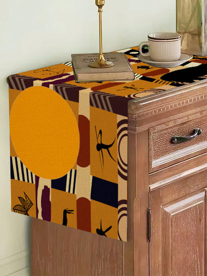 جراب سفر افريقي على شكل فيل وزرافة للنساء من الكتان