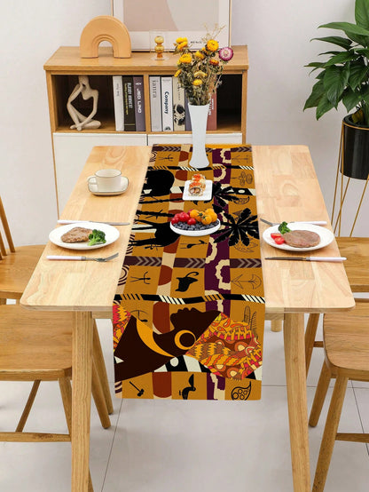 جراب سفر افريقي على شكل فيل وزرافة للنساء من الكتان