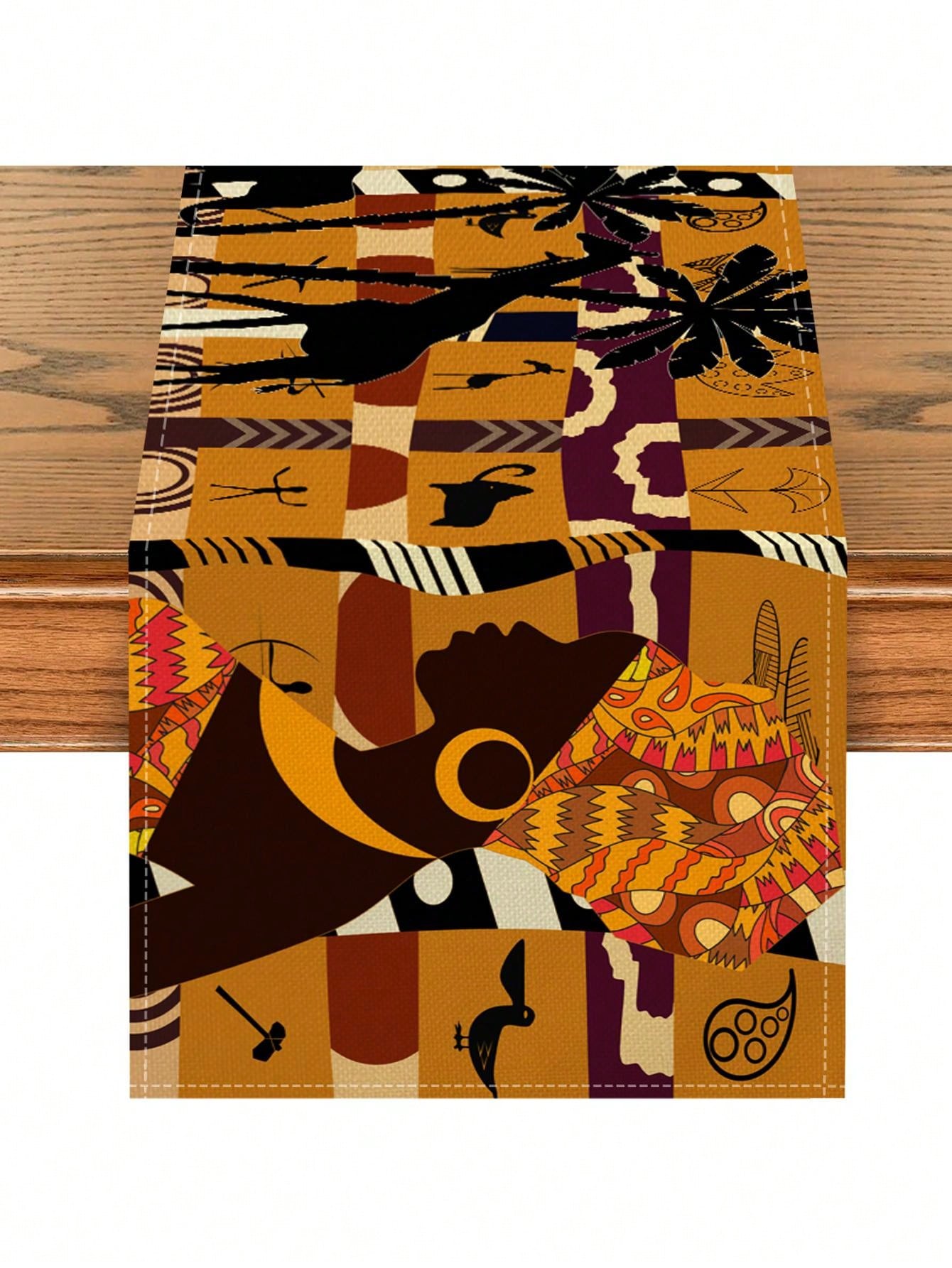 جراب سفر افريقي على شكل فيل وزرافة للنساء من الكتان