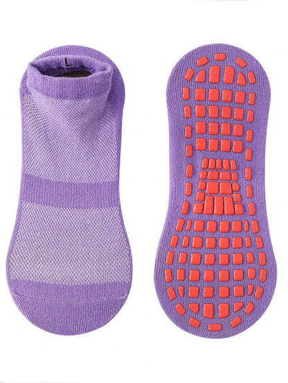 جوارب صوفة مانعة للانزلاق للترامبولين تعليم الطفولة المبكرة جوارب أرضية صيفية مسامية جوارب اليوغا