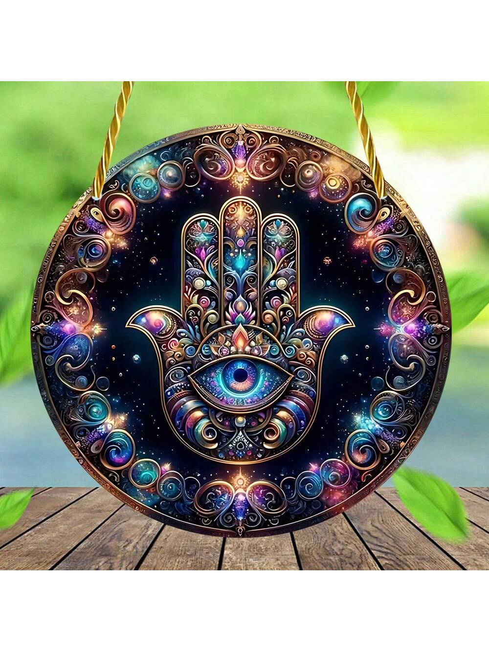 قطعة واحدة 2D مسطحة اللون من الأكريليك على الحائط، مظلة للشمس، زينة للتعليق على النوافذ، لافتة مستديرة، الشرفة، الجدار، ديكور الغرفة للهالوين، المخيف، الخريف، المهرجانات، العطلات