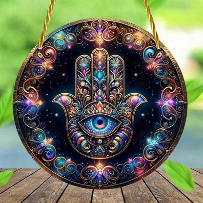 قطعة واحدة 2D مسطحة اللون من الأكريليك على الحائط، مظلة للشمس، زينة للتعليق على النوافذ، لافتة مستديرة، الشرفة، الجدار، ديكور الغرفة للهالوين، المخيف، الخريف، المهرجانات، العطلات