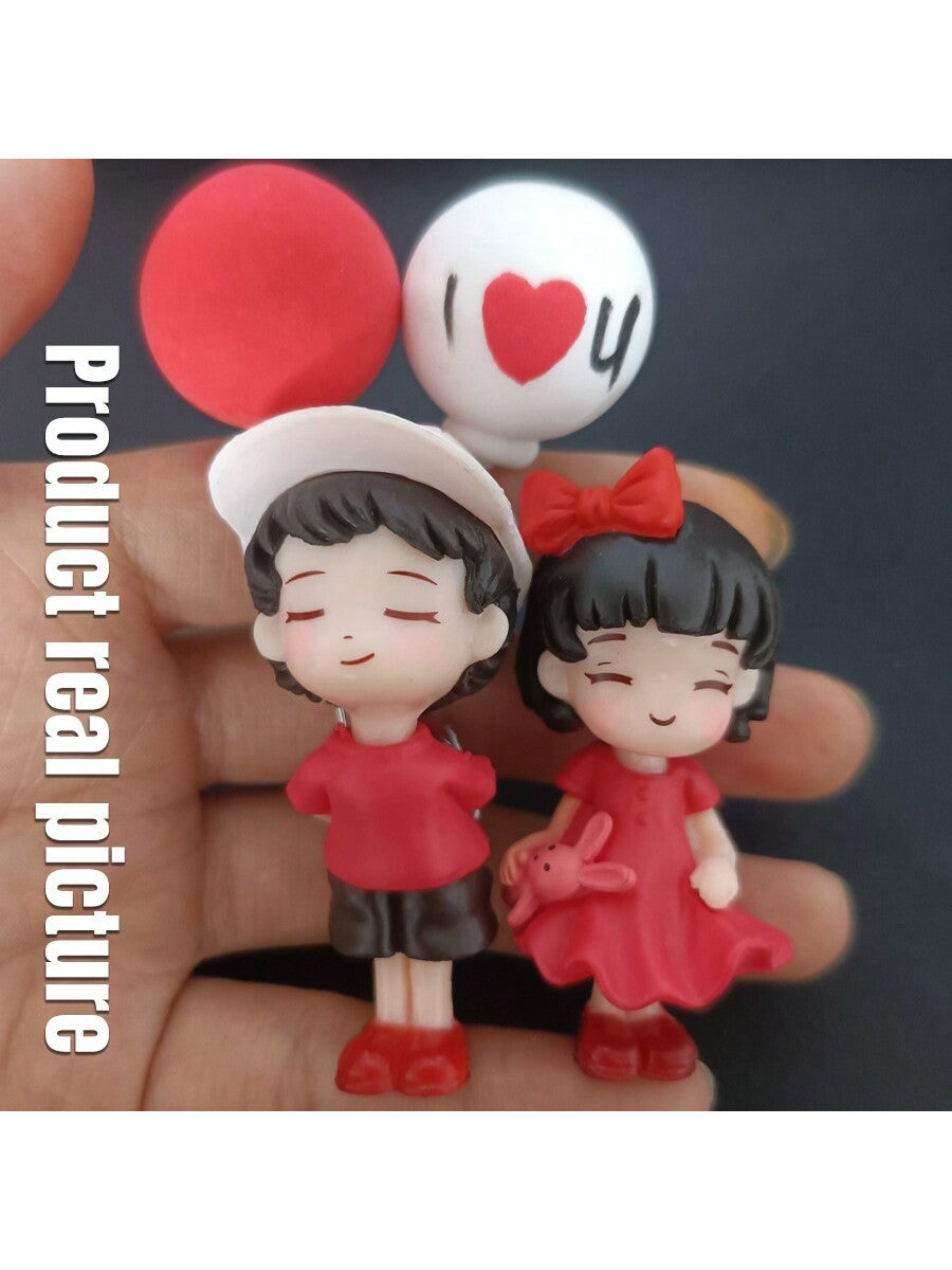 زوج تميمة كرتونية منفذ هواء قلادة , ديكور داخلي للسيارة 2 قطع