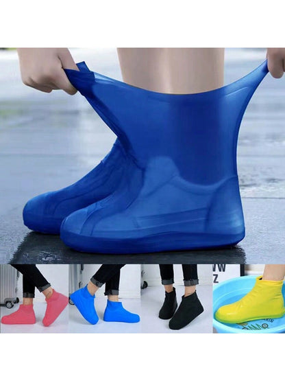 زوج واحد من أغطية أحذية المطر من اللاتكس الخارجية غير القابلة للتصرف، أحذية نقل محمولة للخارج