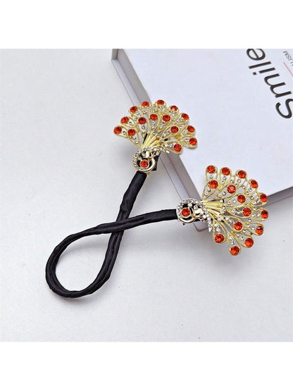 صانع لفائف تسريحات الشعر بشكل مروحة أنيق 1 قطعة على شكل مروحة، شكل ملتوي عتيق لتسريحات الشعر، إكسسوارات تصفيف الشعر