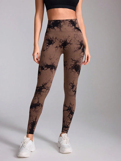 بنطلون تدريب نسائي مطبوع بدون خياطة