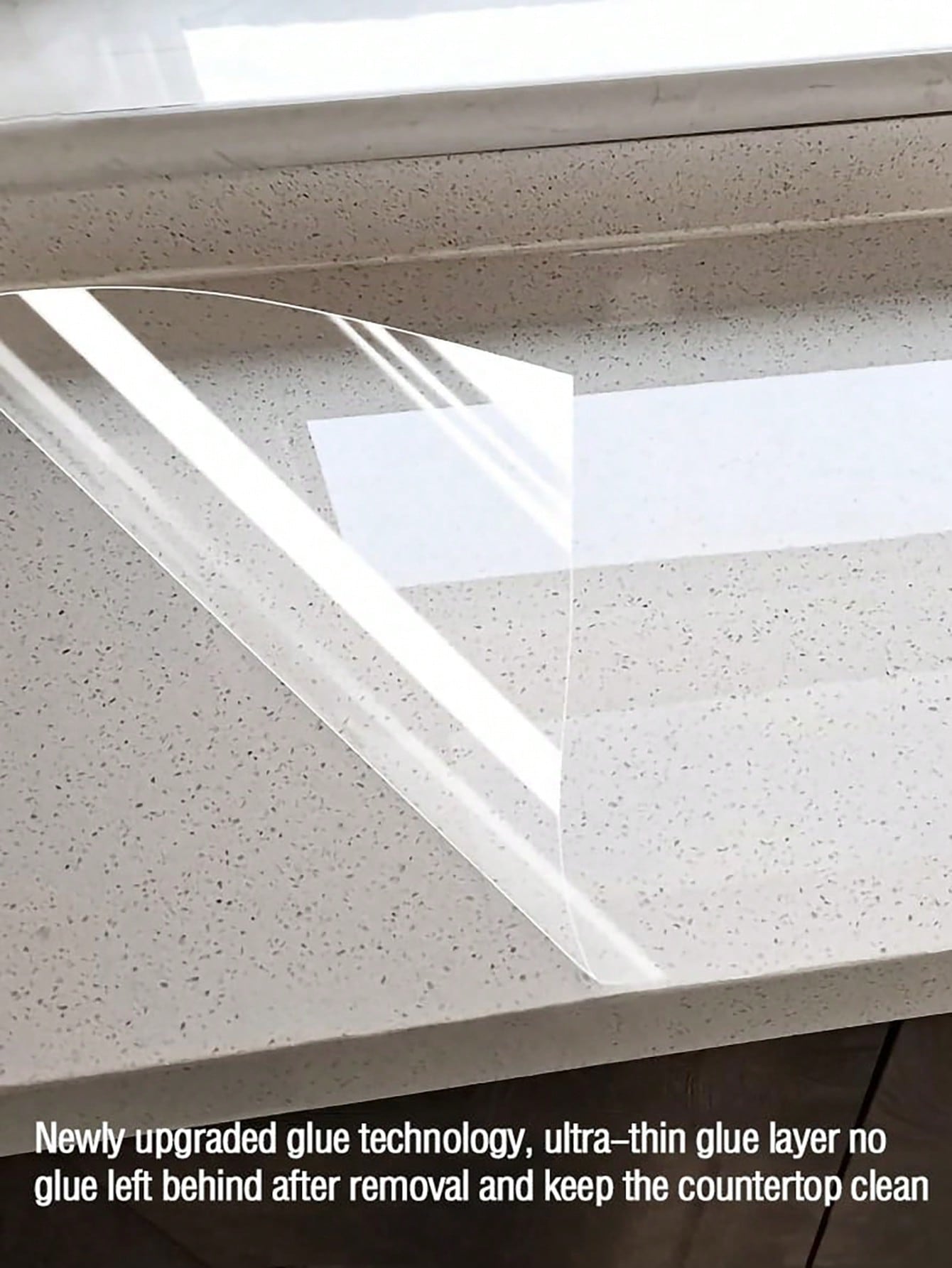 لفة واقية شفافة عالية الوضوح، ملصق لاصق للمطبخ مقاوم للماء ومقاوم للزيت ومقاوم للحرائق