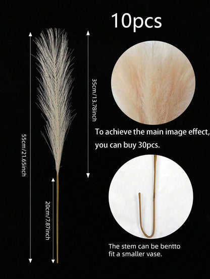 نباتات القصب الاصطناعية للديكور البوهيمي