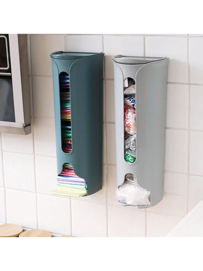 صندوق تخزين الملابس الداخلية المثبت على الحائط، موزع أكياس القمامة المطبخ اللاصق صندوق تخزين