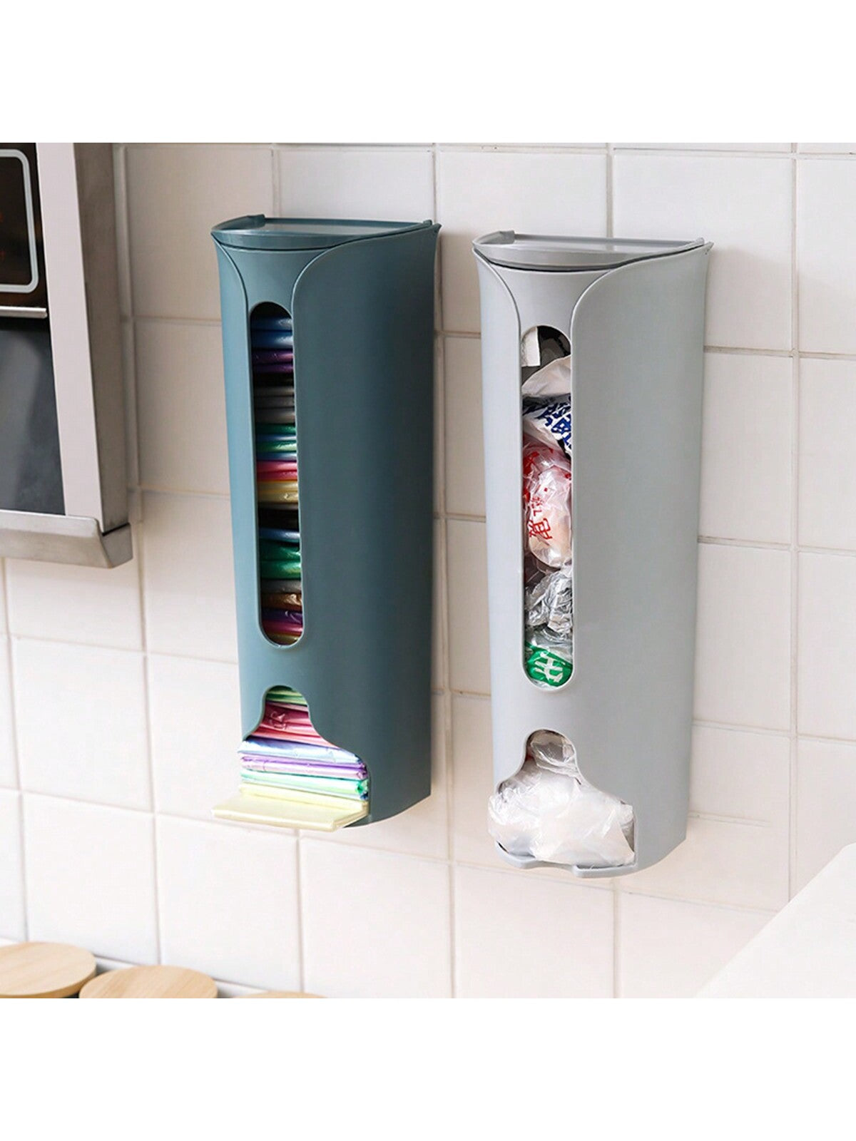 صندوق تخزين الملابس الداخلية المثبت على الحائط، موزع أكياس القمامة المطبخ اللاصق صندوق تخزين، للمطبخ