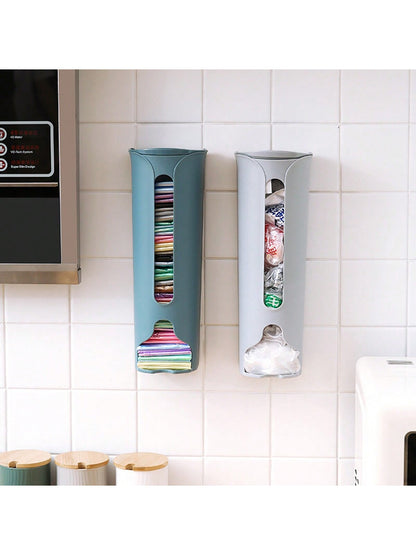 صندوق تخزين الملابس الداخلية المثبت على الحائط، موزع أكياس القمامة المطبخ اللاصق صندوق تخزين