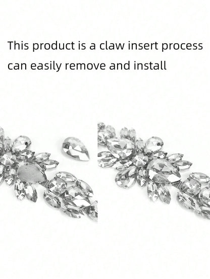 حزام سلسلة مرصع بالرينستون للزينة أنيق للنساء قطعة واحدة