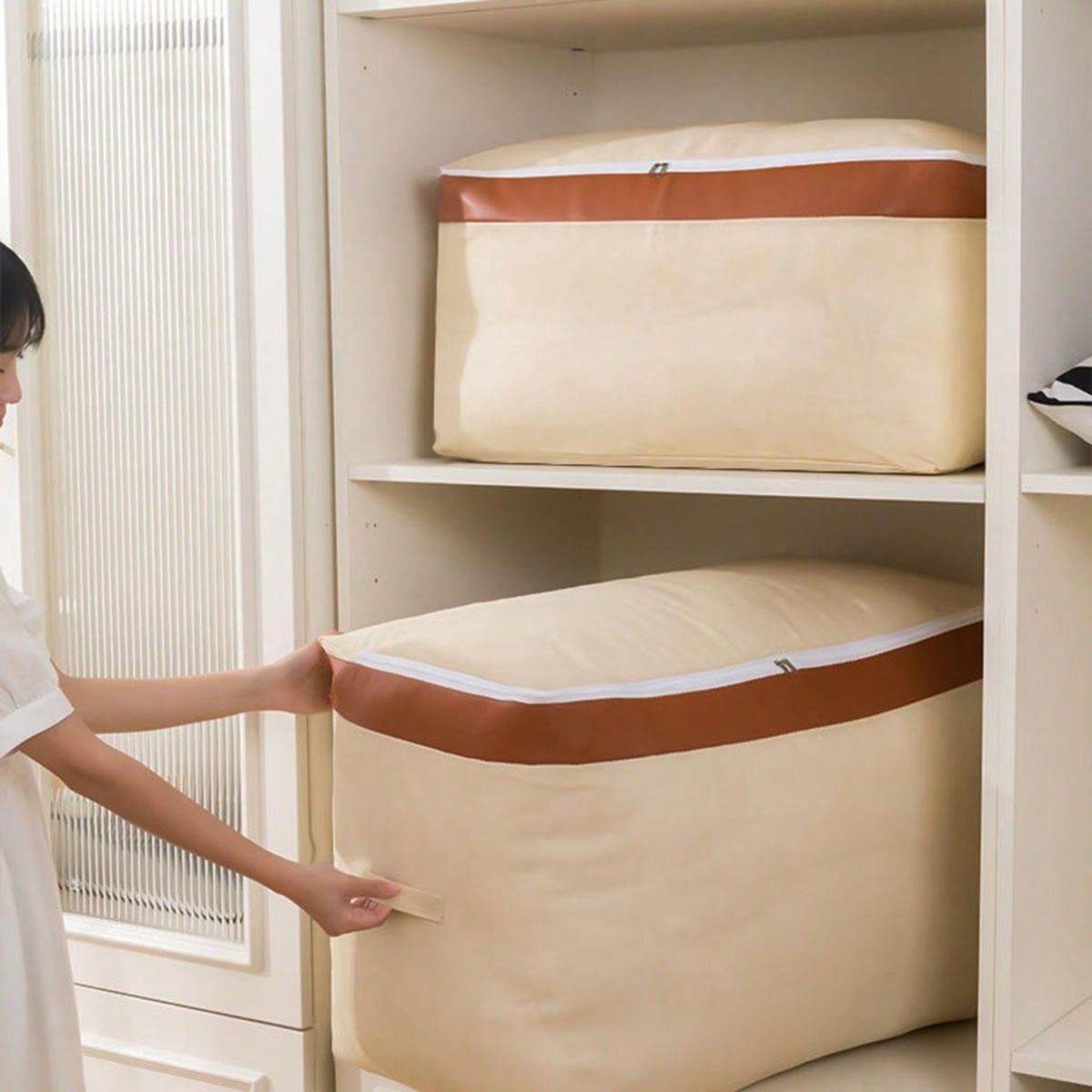 حقيبة تخزين لحشو المفارش الكبيرة قطعة واحدة، مقبض مدعم