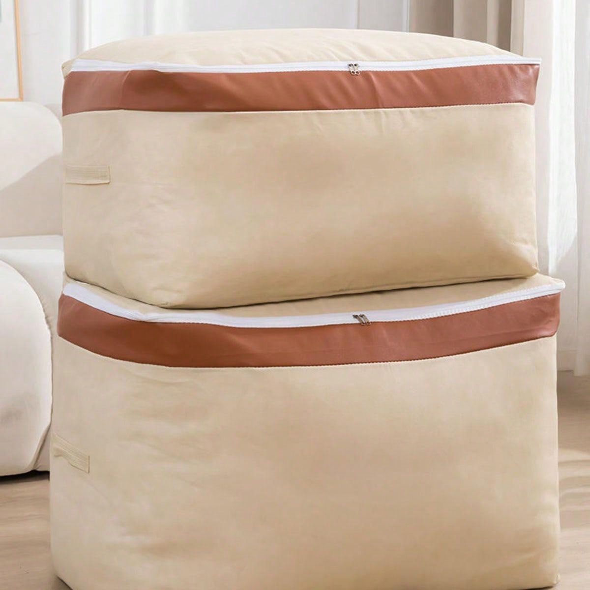 حقيبة تخزين لحشو المفارش الكبيرة قطعة واحدة، مقبض مدعم