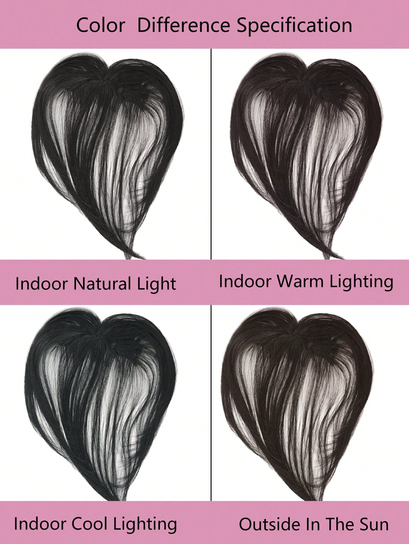 باروكة اصطناعية سوداء طبيعية للنساء مع جبهة طبيعية