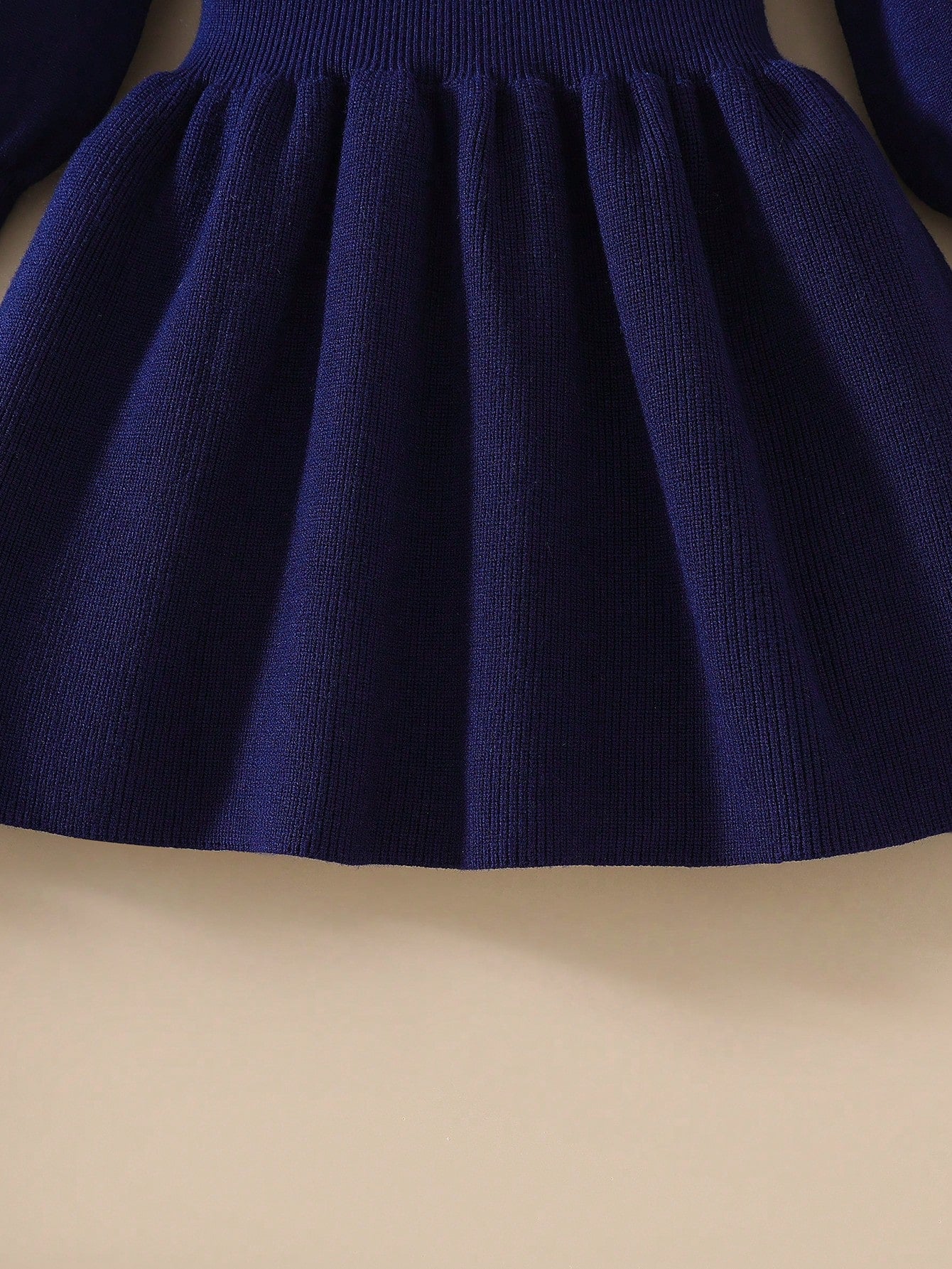 فستان بناتي محبوك بفيونكة، فستان محبوك أسلوب كوري عصري للأميرة مناسب للارتداء اليومي والخروجات