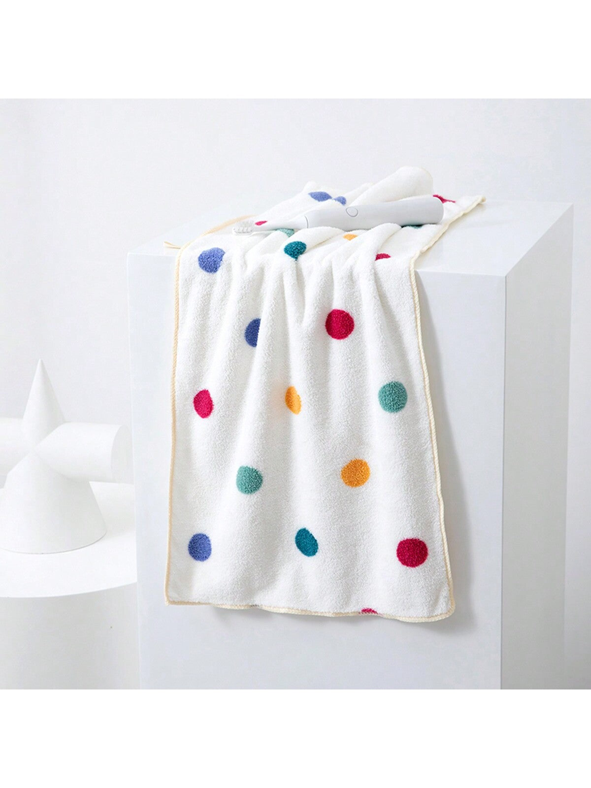 منشفة حمام مطبوعة من الصوف القطني 1 قطعة، امتصاص جيد، تنفس ،لا تتساقط